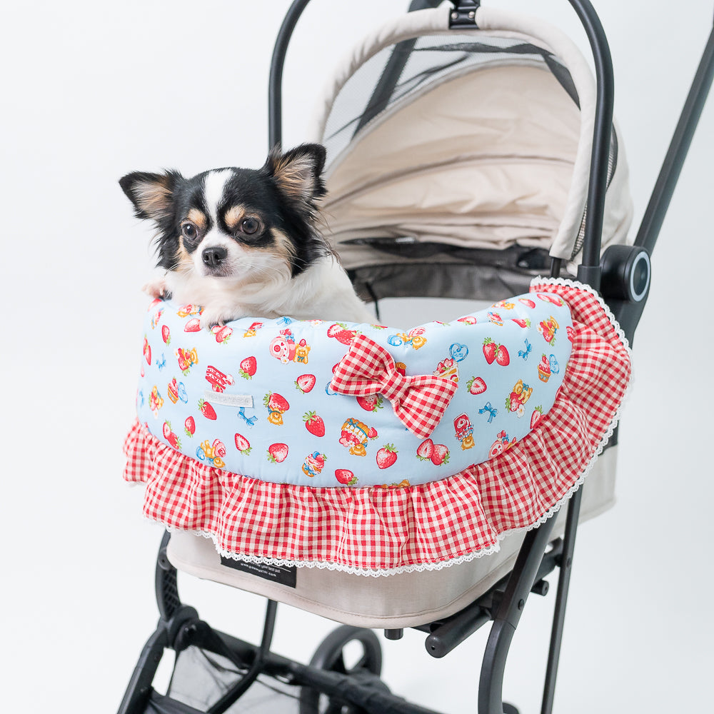 Glitter Pooch Trolley Cover ผ้าคลุมรถเข็น สุนัข, หมา, แมว, สัตว์เลี้ยง รุ่น Bon Appétit Ruby