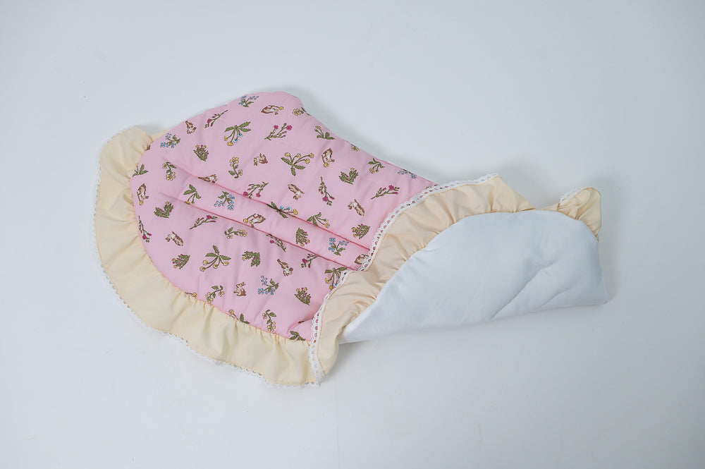 Glitter Pooch Trolley Cover ผ้าคลุมรถเข็น สุนัข, หมา, แมว, สัตว์เลี้ยง รุ่น Happy Hopping Pastel Pink