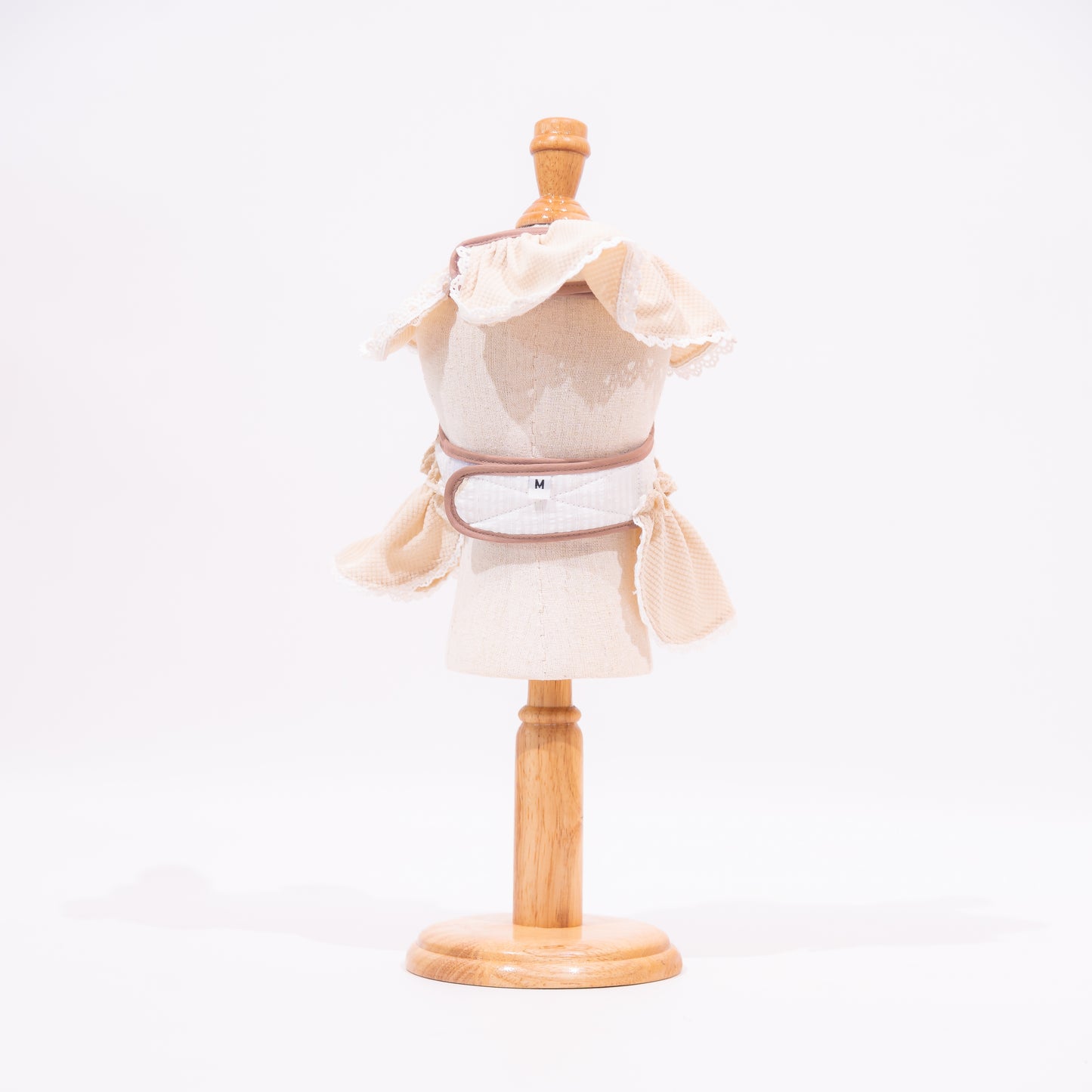 Glitter Pooch Harness ชุดรัดอก สายจูง เสื้อผ้า สุนัข, หมา, แมว, สัตว์เลี้ยง พร้อม สายจูง รุ่น Huggie Cubs Gal - Mocha