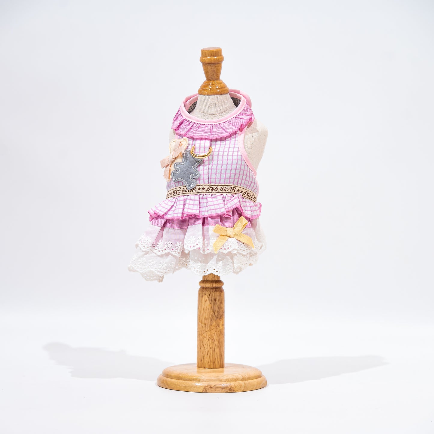 Glitter Pooch Harness ชุดรัดอก สายจูง เสื้อผ้า สุนัข, หมา, แมว, สัตว์เลี้ยง พร้อม สายจูง รุ่น Petit Bear