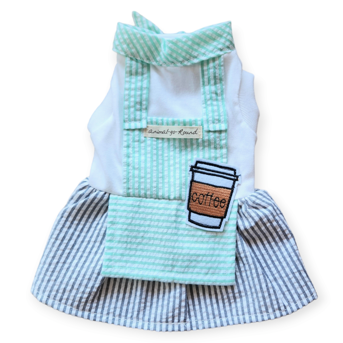 Animal-Go-Round เสื้อผ้าเครื่องแต่งกาย สัตว์เลี้ยง, หมา, แมว, สุนัข รุ่น Coffee Girly