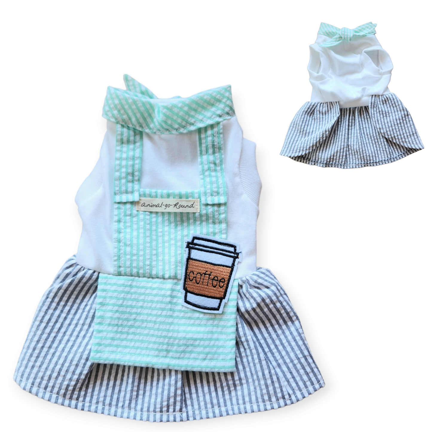 Animal-Go-Round เสื้อผ้าเครื่องแต่งกาย สัตว์เลี้ยง, หมา, แมว, สุนัข รุ่น Coffee Girly