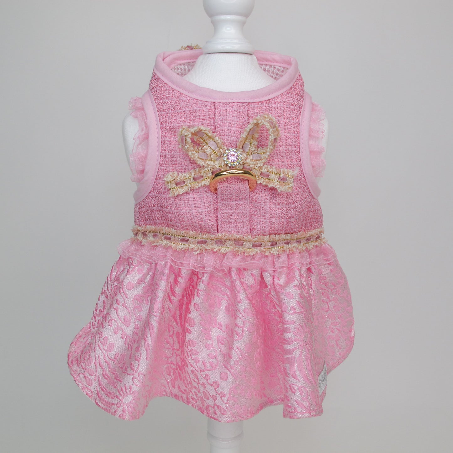 Glitter Pooch Harness ชุดรัดอก สายจูง เสื้อผ้า สุนัข, หมา, แมว, สัตว์เลี้ยง พร้อม สายจูง รุ่น GP0247
