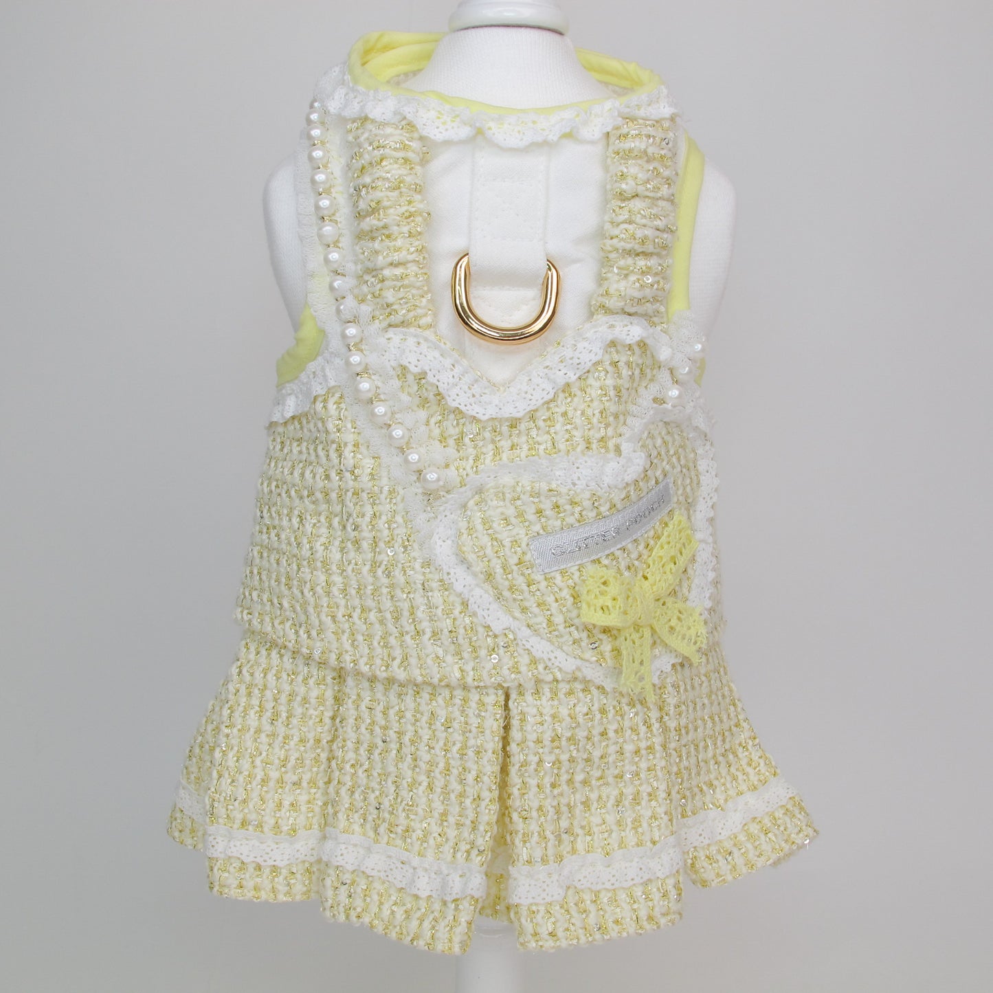 Glitter Pooch Harness ชุดรัดอก สายจูง เสื้อผ้า สุนัข, หมา, แมว, สัตว์เลี้ยง พร้อม สายจูง รุ่น Darling Adore