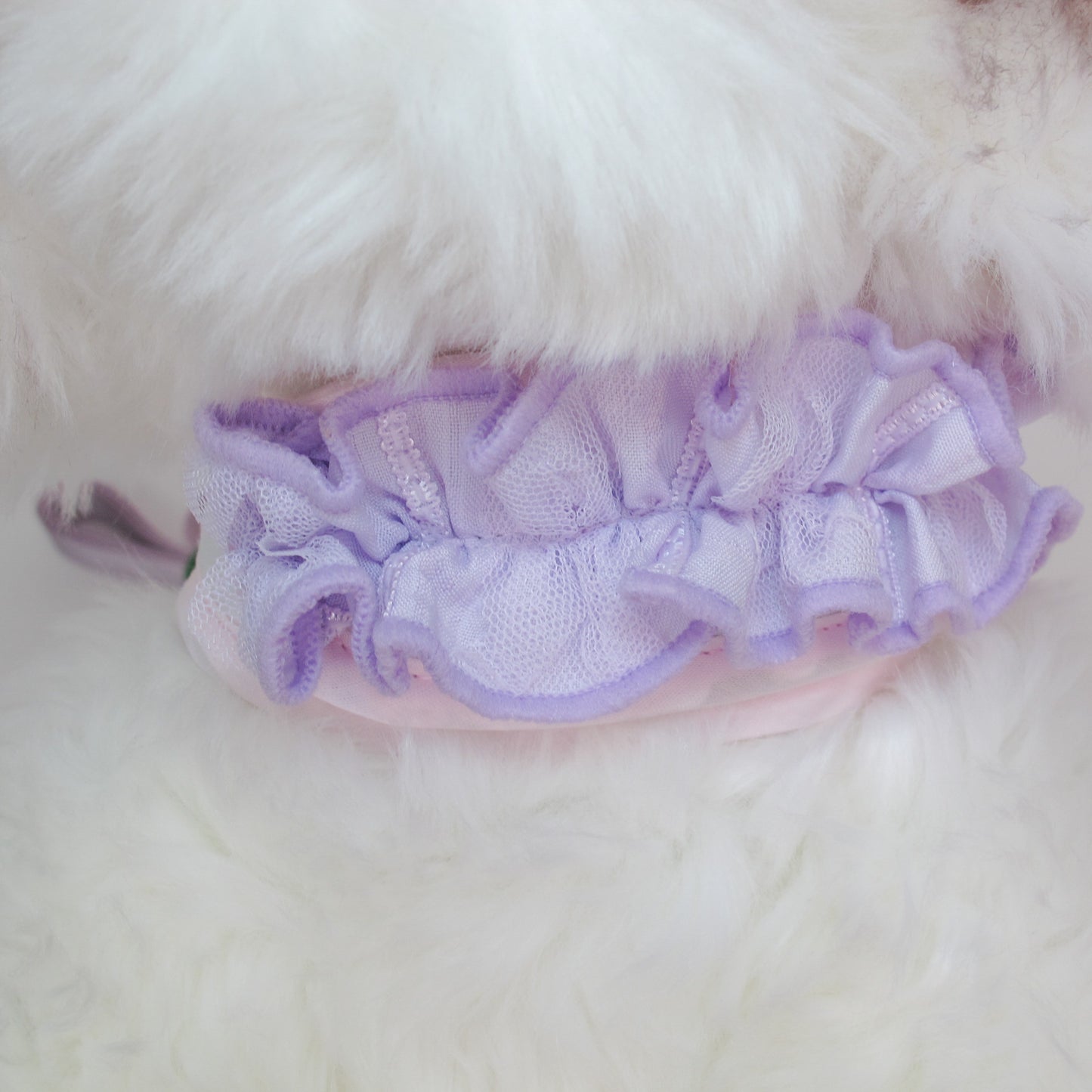 Glitter Pooch Harness ชุดรัดอก สายจูง เสื้อผ้า สุนัข, หมา, แมว, สัตว์เลี้ยง พร้อม สายจูง รุ่น Spring Souffle-Lavender
