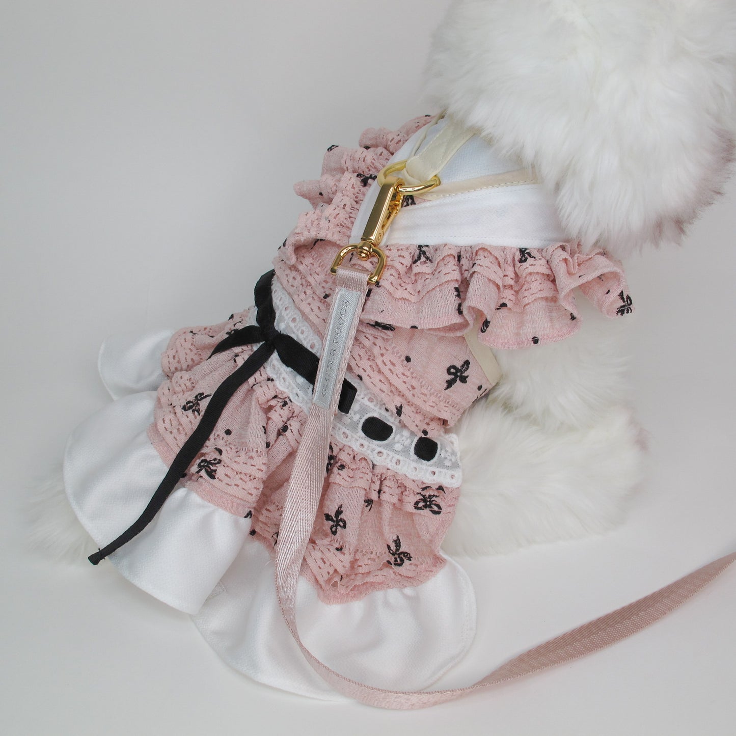 Glitter Pooch Harness ชุดรัดอก สายจูง เสื้อผ้า สุนัข, หมา, แมว, สัตว์เลี้ยง พร้อม สายจูง รุ่น GP0248