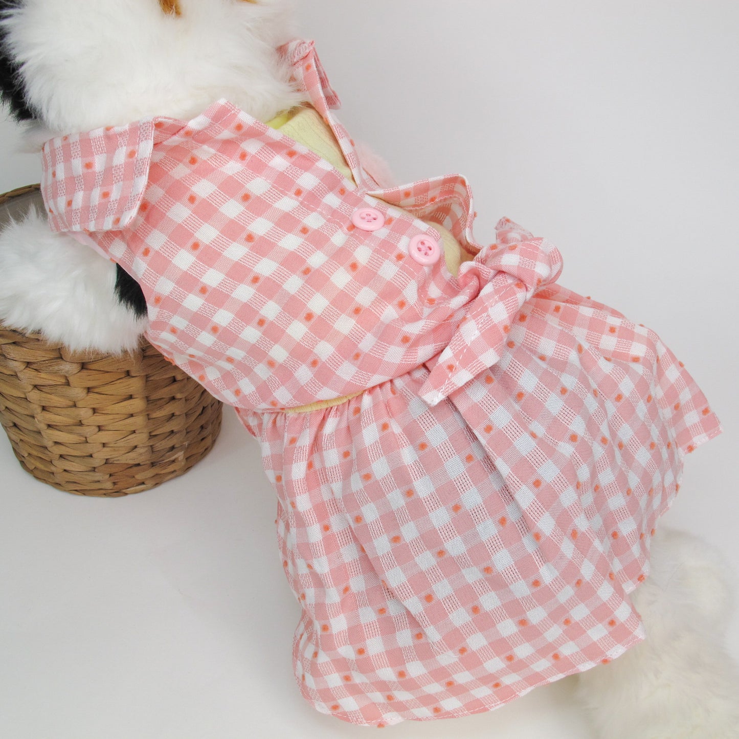 Animal-Go-Round เสื้อผ้าเครื่องแต่งกาย สัตว์เลี้ยง, หมา, แมว, สุนัข รุ่น Farmhouse Chic - Girl