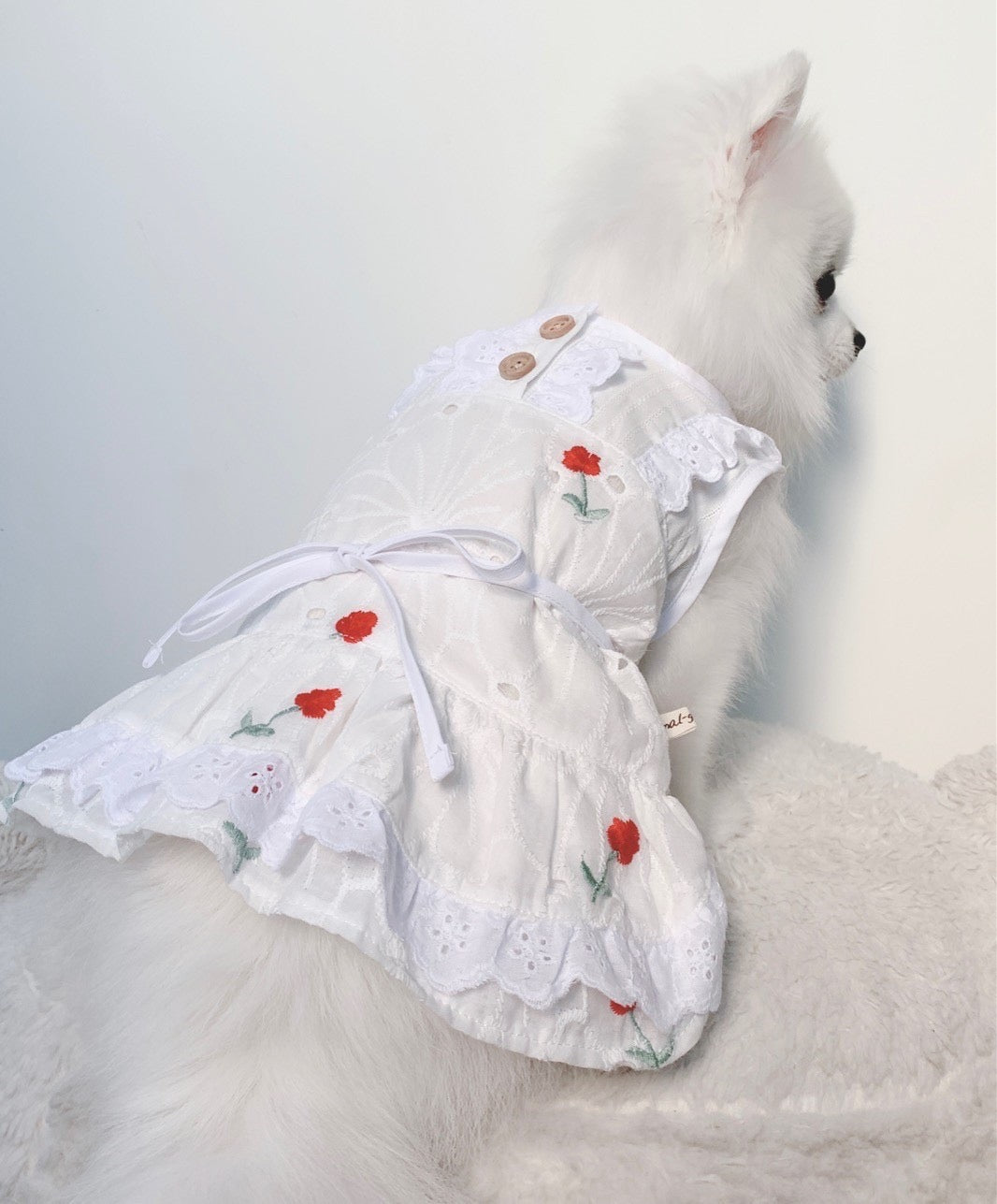 Animal-Go-Round เสื้อผ้าเครื่องแต่งกาย สัตว์เลี้ยง, หมา, แมว, สุนัข รุ่น Jaline Dress Red