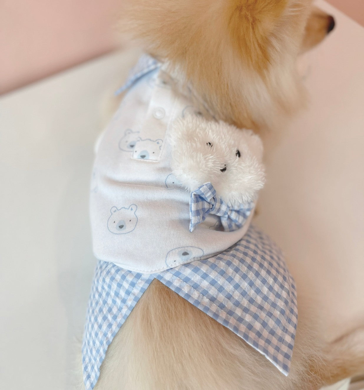 Animal-Go-Round เสื้อผ้าเครื่องแต่งกาย สัตว์เลี้ยง, หมา, แมว, สุนัข รุ่น Polar Bear Blue