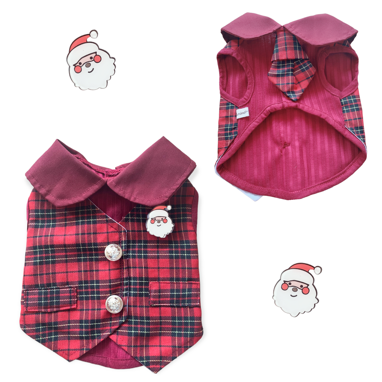 Animal-Go-Round เสื้อผ้าเครื่องแต่งกาย สัตว์เลี้ยง, หมา, แมว, สุนัข รุ่น Natasha Boy (Christmas)