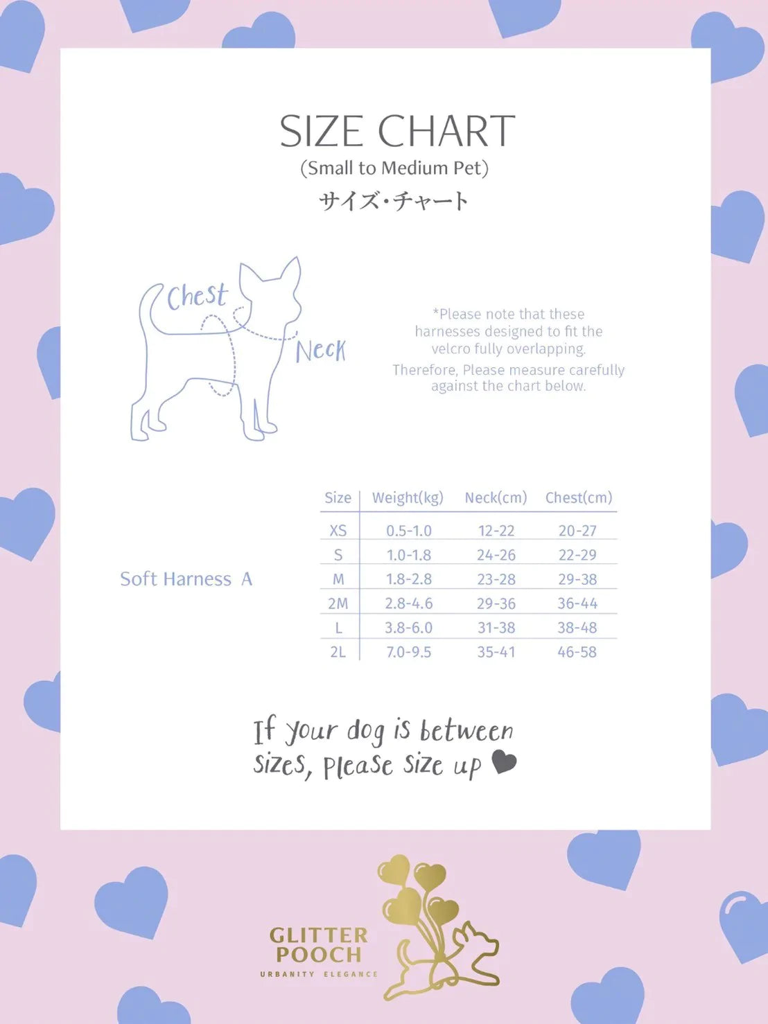 Glitter Pooch Harness ชุดรัดอก สายจูง เสื้อผ้า สุนัข, หมา, แมว, สัตว์เลี้ยง พร้อม สายจูง รุ่น Sweetie Lollipop Blue