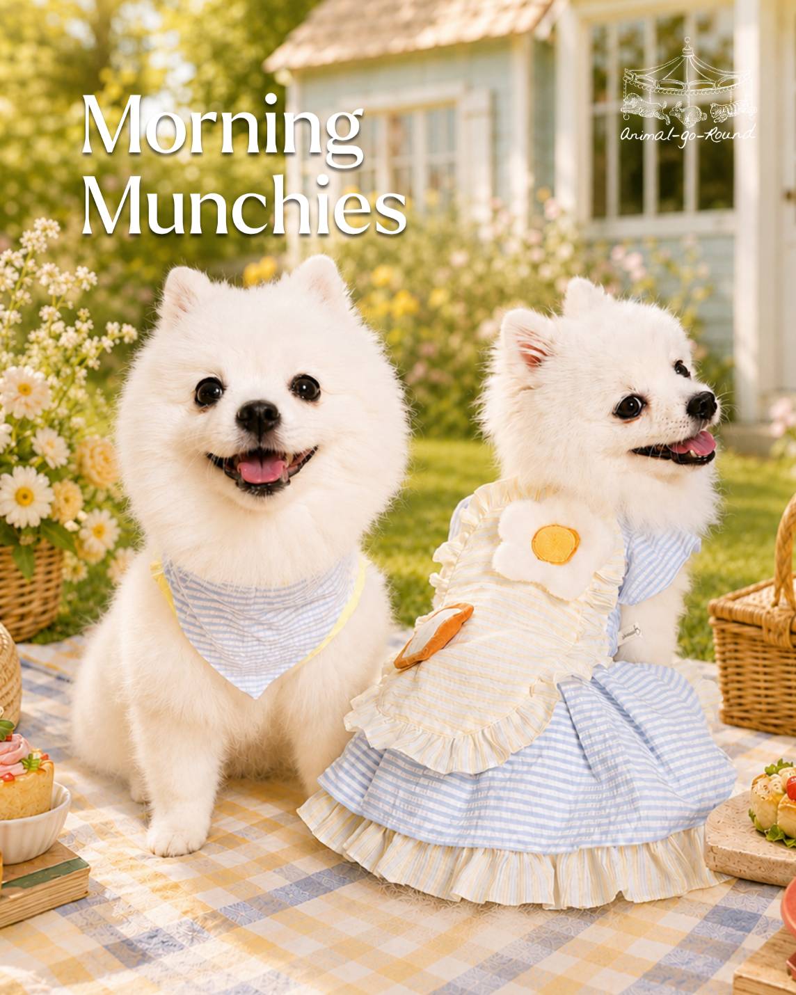 Animal-Go-Round เสื้อผ้าเครื่องแต่งกาย สัตว์เลี้ยง, หมา, แมว, สุนัข รุ่น Morning Munchies