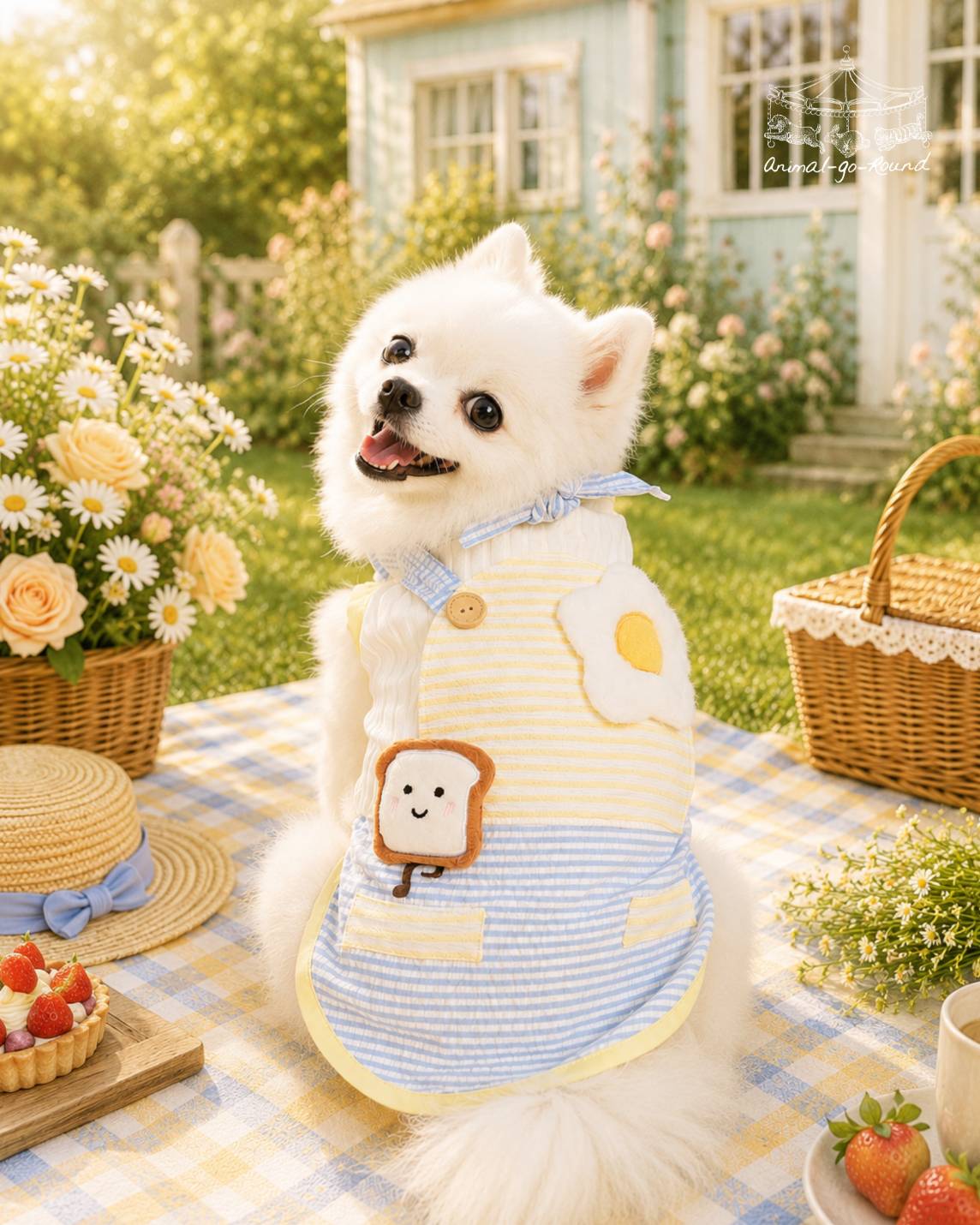 Animal-Go-Round เสื้อผ้าเครื่องแต่งกาย สัตว์เลี้ยง, หมา, แมว, สุนัข รุ่น Morning Munchies - Boy