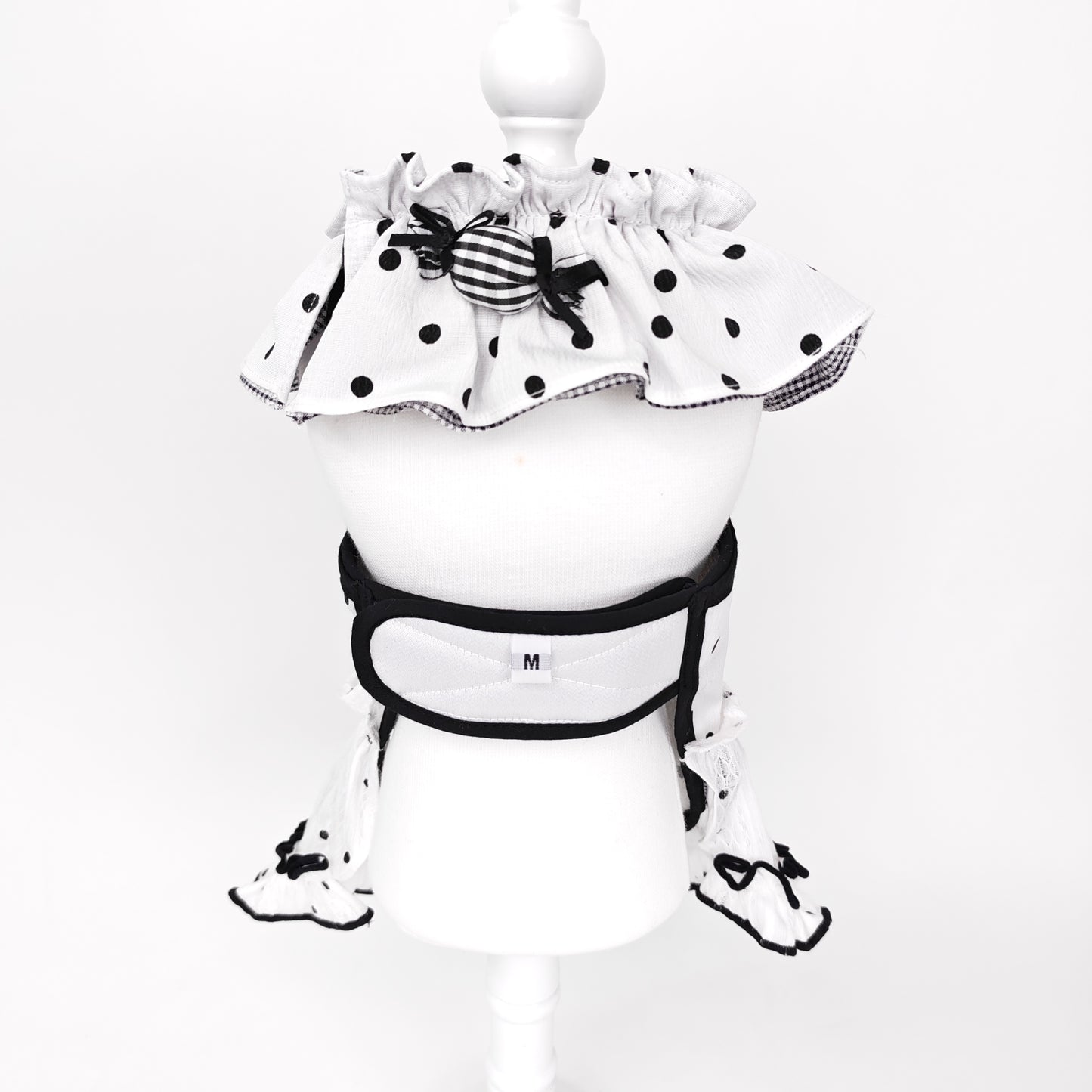 Glitter Pooch Harness ชุดรัดอก สายจูง เสื้อผ้า สุนัข, หมา, แมว, สัตว์เลี้ยง พร้อม สายจูง รุ่น Dot de Mui-Girl