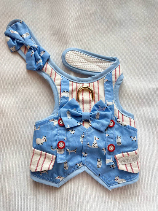 GP0309-Glitter Pooch Harness ชุดรัดอก สายจูง เสื้อผ้า สุนัข, หมา, แมว, สัตว์เลี้ยง พร้อม สายจูง รุ่น _Product_Name_