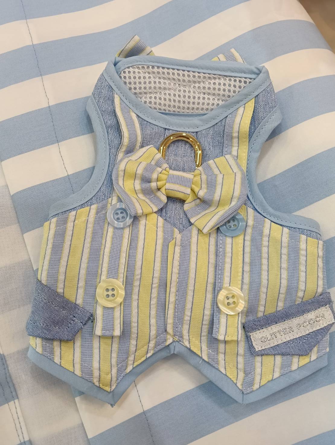 GP0305-Glitter Pooch Harness ชุดรัดอก สายจูง เสื้อผ้า สุนัข, หมา, แมว, สัตว์เลี้ยง พร้อม สายจูง รุ่น _Product_Name_