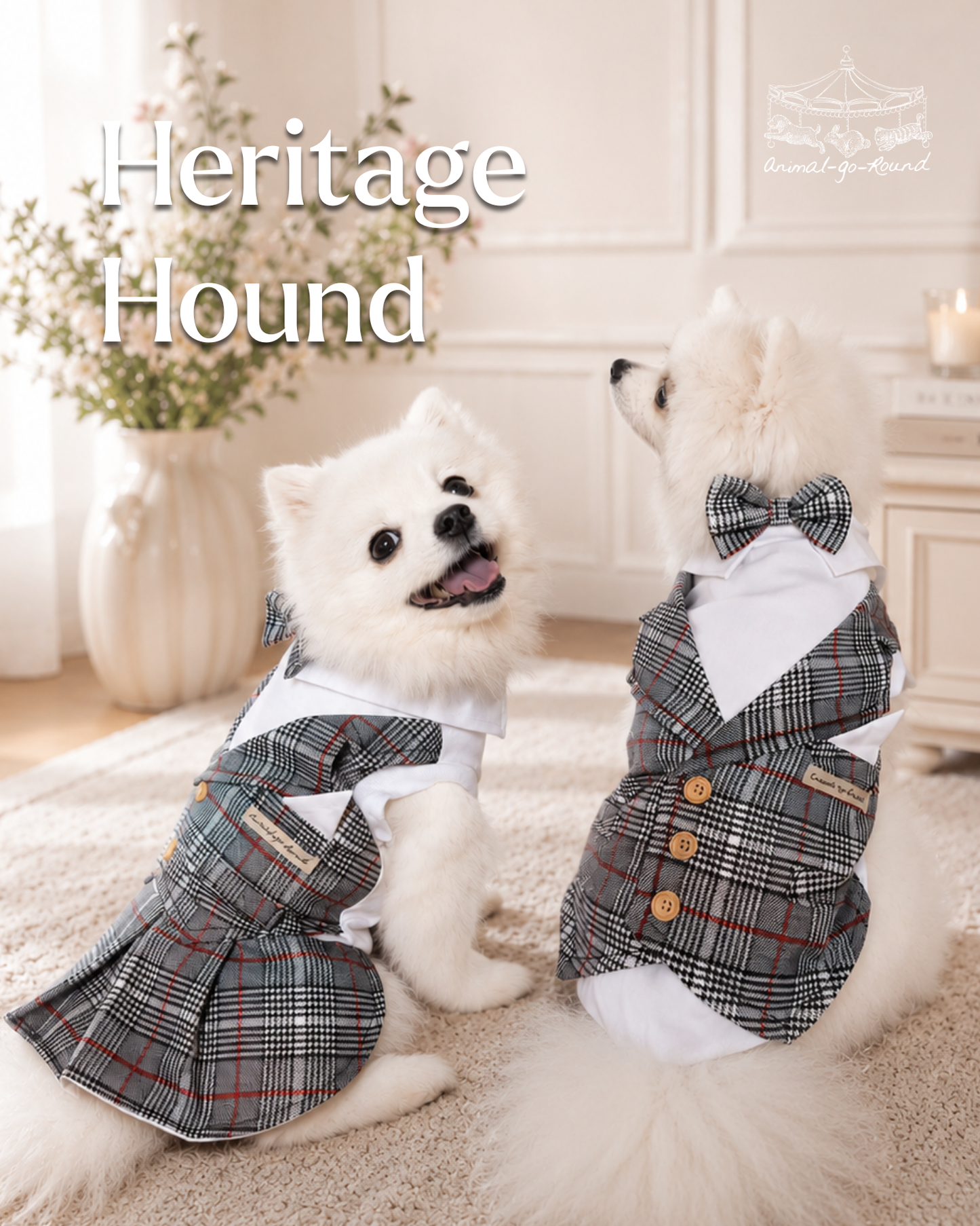 Animal-Go-Round เสื้อผ้าเครื่องแต่งกาย สัตว์เลี้ยง, หมา, แมว, สุนัข รุ่น Heritage Hound Boy