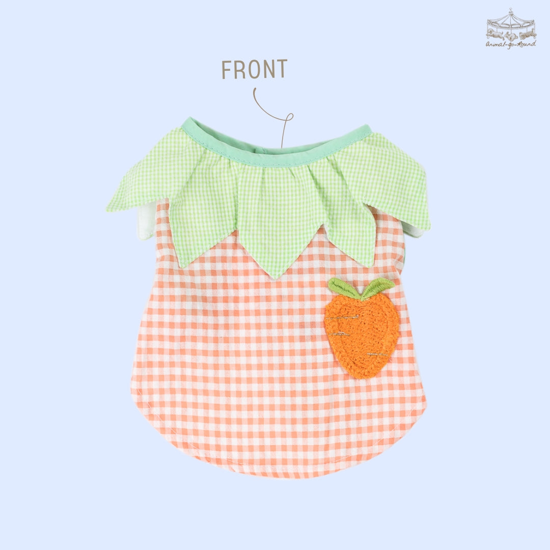 Animal-Go-Round เสื้อผ้าเครื่องแต่งกาย สัตว์เลี้ยง, หมา, แมว, สุนัข รุ่น Tiny Carrot