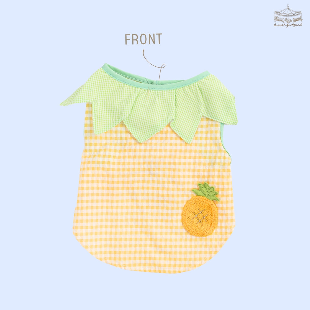 Animal-Go-Round เสื้อผ้าเครื่องแต่งกาย สัตว์เลี้ยง, หมา, แมว, สุนัข รุ่น Merry Pineapple