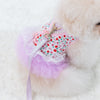 Glitter Pooch Harness ชุดรัดอก สายจูง เสื้อผ้า สุนัข, หมา, แมว, สัตว์เลี้ยง พร้อม สายจูง รุ่น Candyfloss Lunar Tutu Dress