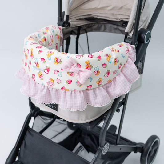 Glitter Pooch Trolley Cover ผ้าคลุมรถเข็น สุนัข, หมา, แมว, สัตว์เลี้ยง รุ่น Bon Appétit Pinky