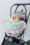 Glitter Pooch Trolley Cover ผ้าคลุมรถเข็น สุนัข, หมา, แมว, สัตว์เลี้ยง รุ่น Happy Hopping Pastel Mint Green