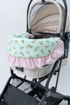 Glitter Pooch Trolley Cover ผ้าคลุมรถเข็น สุนัข, หมา, แมว, สัตว์เลี้ยง รุ่น Happy Hopping Pastel Mint Green