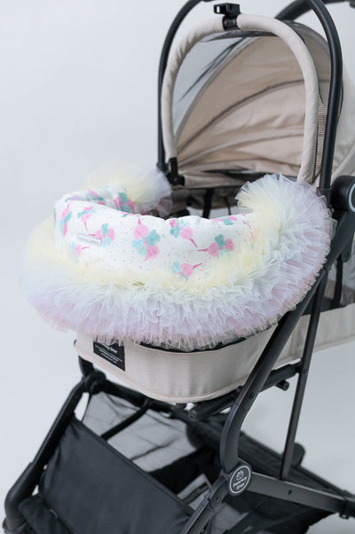 Glitter Pooch Trolley Cover ผ้าคลุมรถเข็น สุนัข, หมา, แมว, สัตว์เลี้ยง รุ่น Fluffy Unicorn Cool