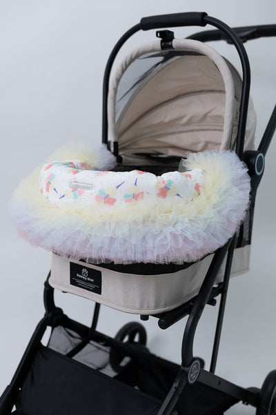 Glitter Pooch Trolley Cover ผ้าคลุมรถเข็น สุนัข, หมา, แมว, สัตว์เลี้ยง รุ่น Fluffy Unicorn Warm