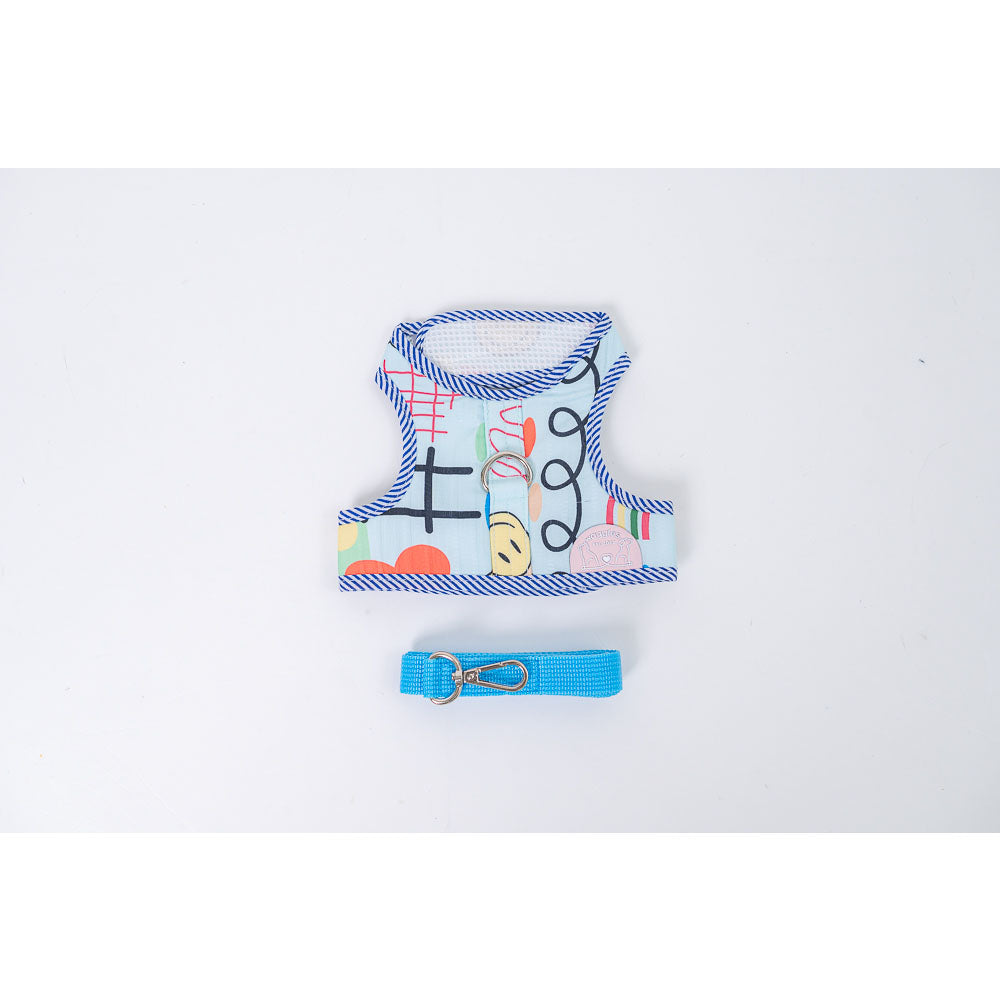 Waggles Swivel Wink เสื้อผ้า ชุดรัดอก สายจูง สุนัข, หมา, แมว, สัตว์เลี้ยง ขนาดเล็ก - ขนาดกลาง พร้อม สายจูง