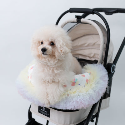 Glitter Pooch Trolley Cover ผ้าคลุมรถเข็น สุนัข, หมา, แมว, สัตว์เลี้ยง รุ่น Fluffy Unicorn Warm