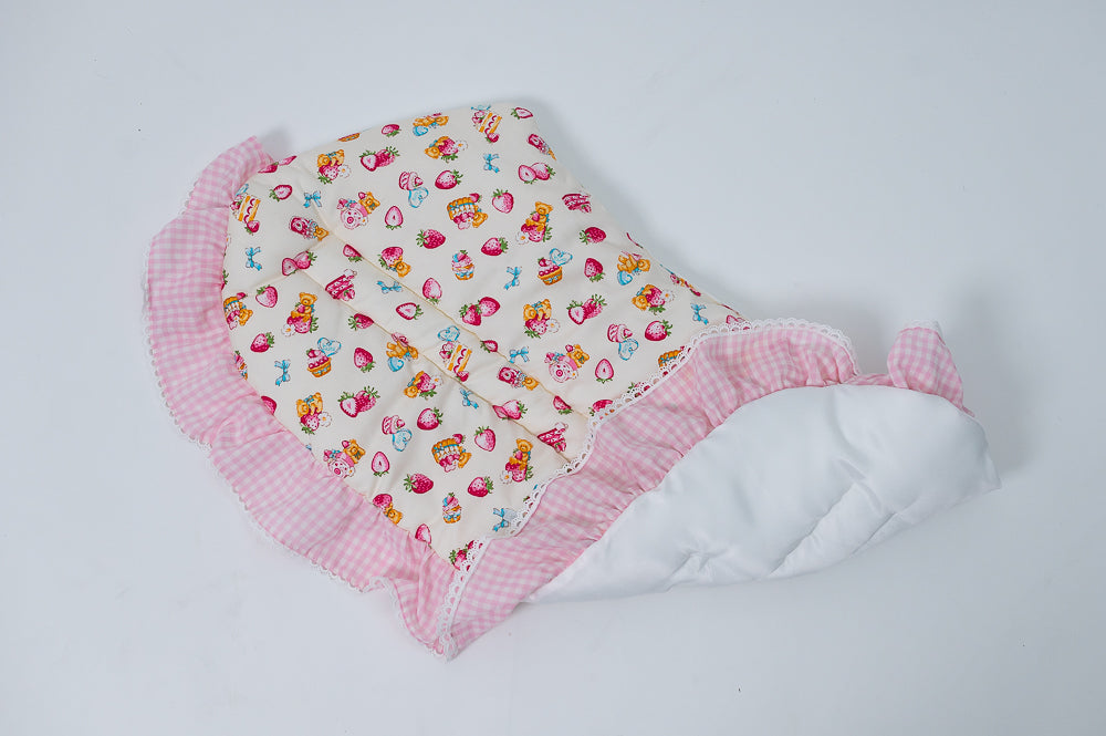 Glitter Pooch Trolley Cover ผ้าคลุมรถเข็น สุนัข, หมา, แมว, สัตว์เลี้ยง รุ่น Bon Appétit Pinky