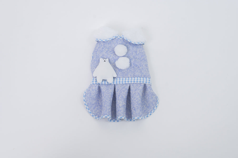 Animal-Go-Round เสื้อผ้าเครื่องแต่งกาย สัตว์เลี้ยง, หมา, แมว, สุนัข รุ่น Periwinkle Snow Girl