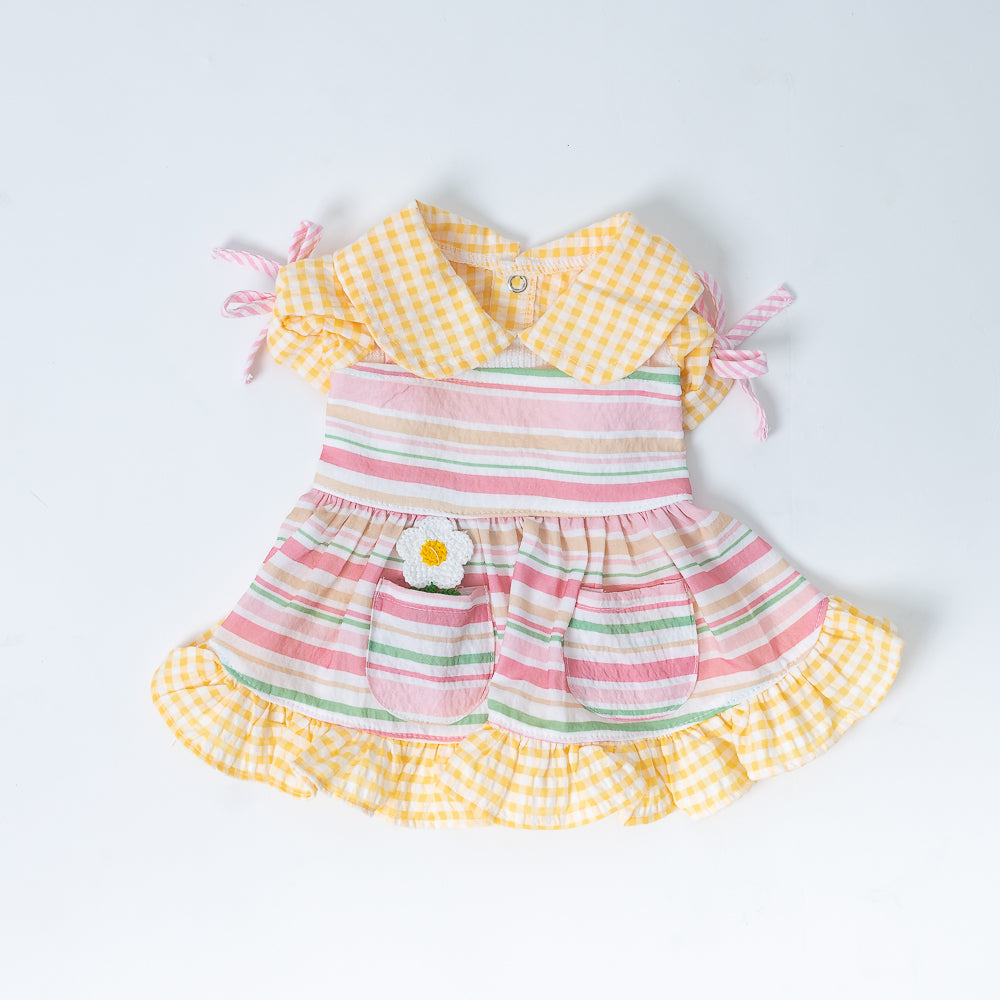 Animal-Go-Round เสื้อผ้าเครื่องแต่งกาย สัตว์เลี้ยง, หมา, แมว, สุนัข รุ่น Miss Prairie Primrose