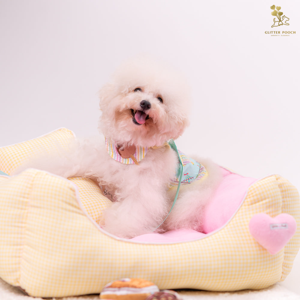 Glitter Pooch Harness ชุดรัดอก สายจูง เสื้อผ้า สุนัข, หมา, แมว, สัตว์เลี้ยง พร้อม สายจูง รุ่น Lolly Fairyland in Mint Candy