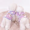 Glitter Pooch Harness ชุดรัดอก สายจูง เสื้อผ้า สุนัข, หมา, แมว, สัตว์เลี้ยง พร้อม สายจูง รุ่น Huggie Ice Cubs Boy - Wisteria