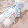 Glitter Pooch Harness ชุดรัดอก สายจูง เสื้อผ้า สุนัข, หมา, แมว, สัตว์เลี้ยง พร้อม สายจูง รุ่น Periwinkle J_adore