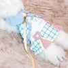 Glitter Pooch Harness ชุดรัดอก สายจูง เสื้อผ้า สุนัข, หมา, แมว, สัตว์เลี้ยง พร้อม สายจูง รุ่น Periwinkle J_adore