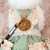 Glitter Pooch Harness ชุดรัดอก สายจูง เสื้อผ้า สุนัข, หมา, แมว, สัตว์เลี้ยง พร้อม สายจูง รุ่น Buttercup Cookies