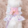 Glitter Pooch Harness ชุดรัดอก สายจูง เสื้อผ้า สุนัข, หมา, แมว, สัตว์เลี้ยง พร้อม สายจูง รุ่น Twinkie Belle Ribbon - Iris