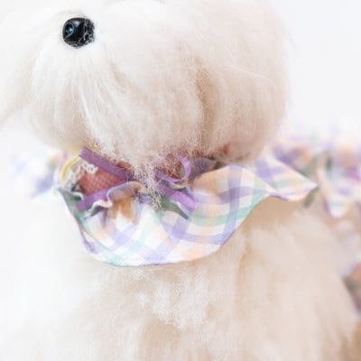 Glitter Pooch Harness ชุดรัดอก สายจูง เสื้อผ้า สุนัข, หมา, แมว, สัตว์เลี้ยง พร้อม สายจูง รุ่น Twinkie Belle Ribbon - Iris