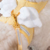 Glitter Pooch Harness ชุดรัดอก สายจูง เสื้อผ้า สุนัข, หมา, แมว, สัตว์เลี้ยง พร้อม สายจูง รุ่น Butter Duo Wings