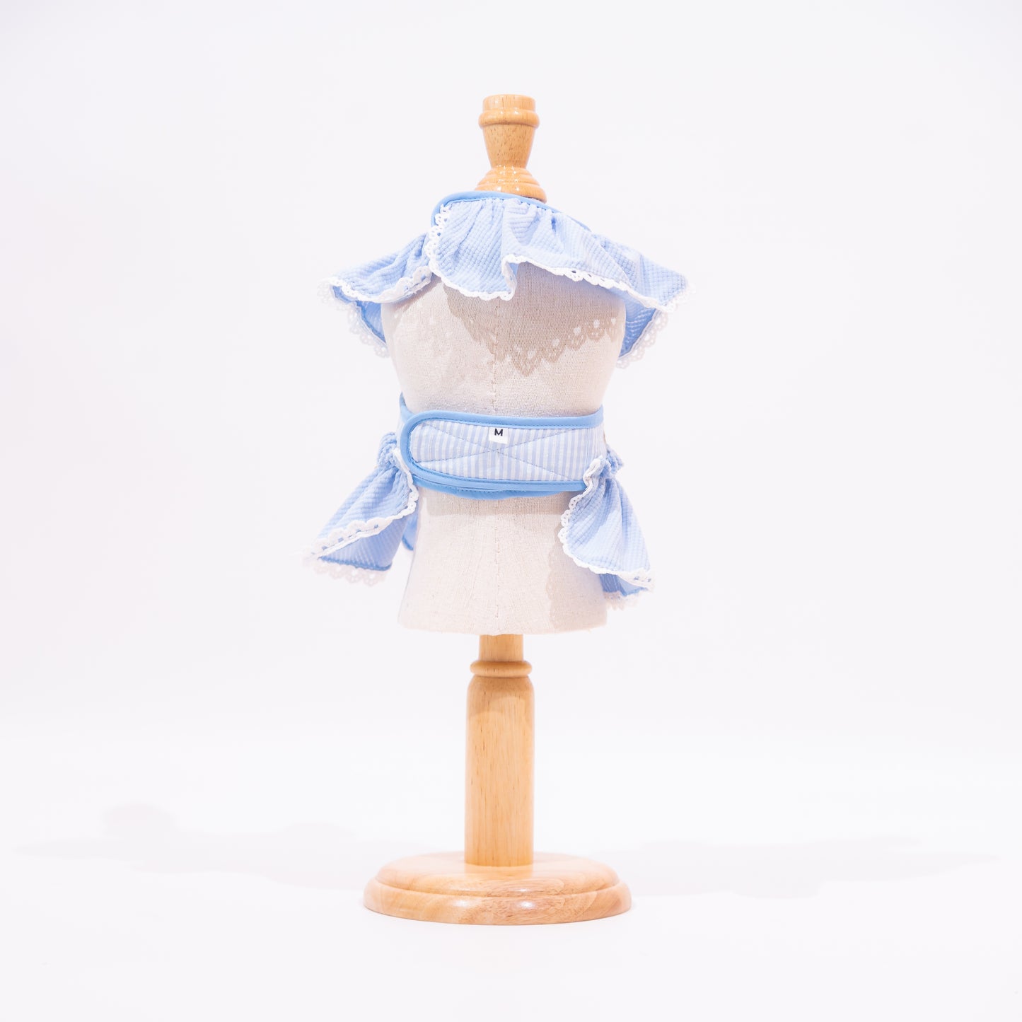 Glitter Pooch Harness ชุดรัดอก สายจูง เสื้อผ้า สุนัข, หมา, แมว, สัตว์เลี้ยง พร้อม สายจูง รุ่น Huggie Ice Cubs Gal - Sky
