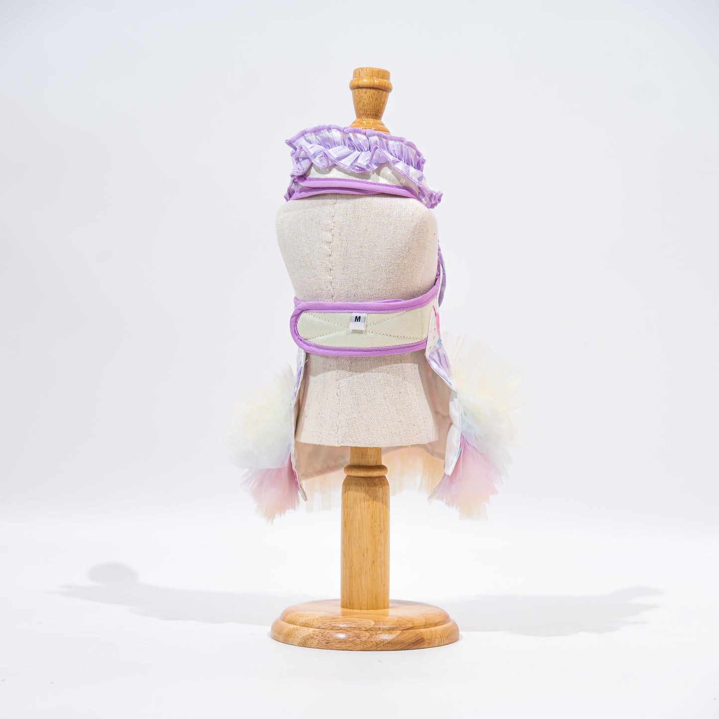 Glitter Pooch Harness ชุดรัดอก สายจูง เสื้อผ้า สุนัข, หมา, แมว, สัตว์เลี้ยง พร้อม สายจูง รุ่น Ballerina Viola
