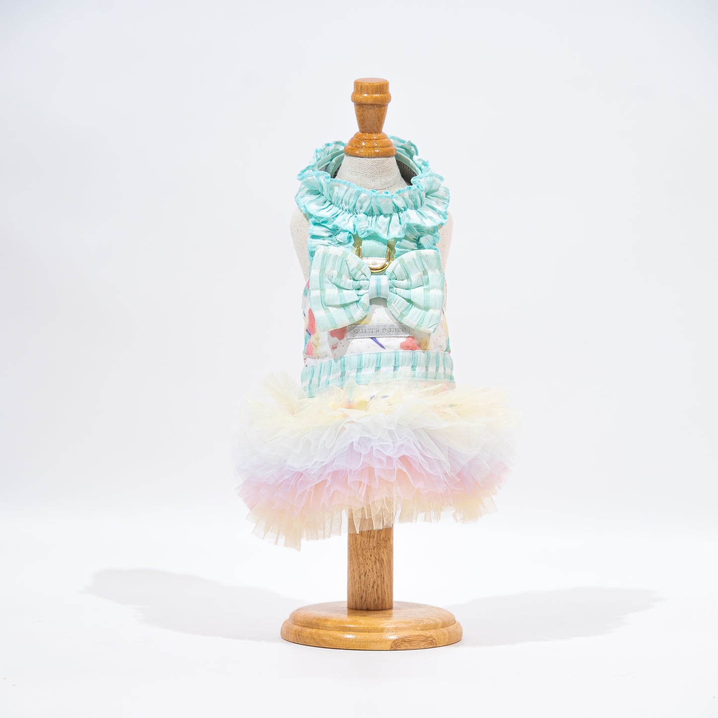 Glitter Pooch Harness ชุดรัดอก สายจูง เสื้อผ้า สุนัข, หมา, แมว, สัตว์เลี้ยง พร้อม สายจูง รุ่น Ballerina Bella