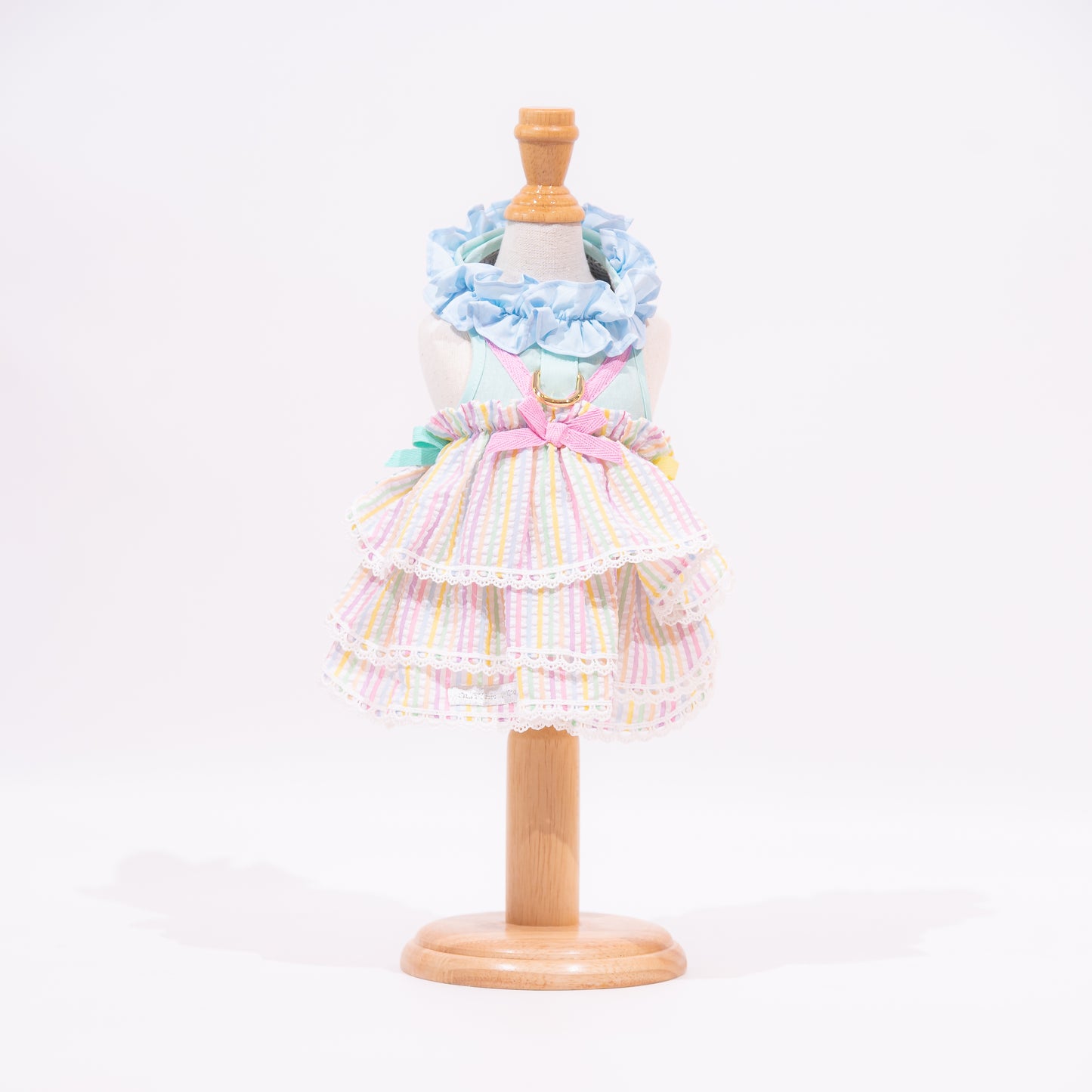 Glitter Pooch Harness ชุดรัดอก สายจูง เสื้อผ้า สุนัข, หมา, แมว, สัตว์เลี้ยง พร้อม สายจูง รุ่น Flurry Freya