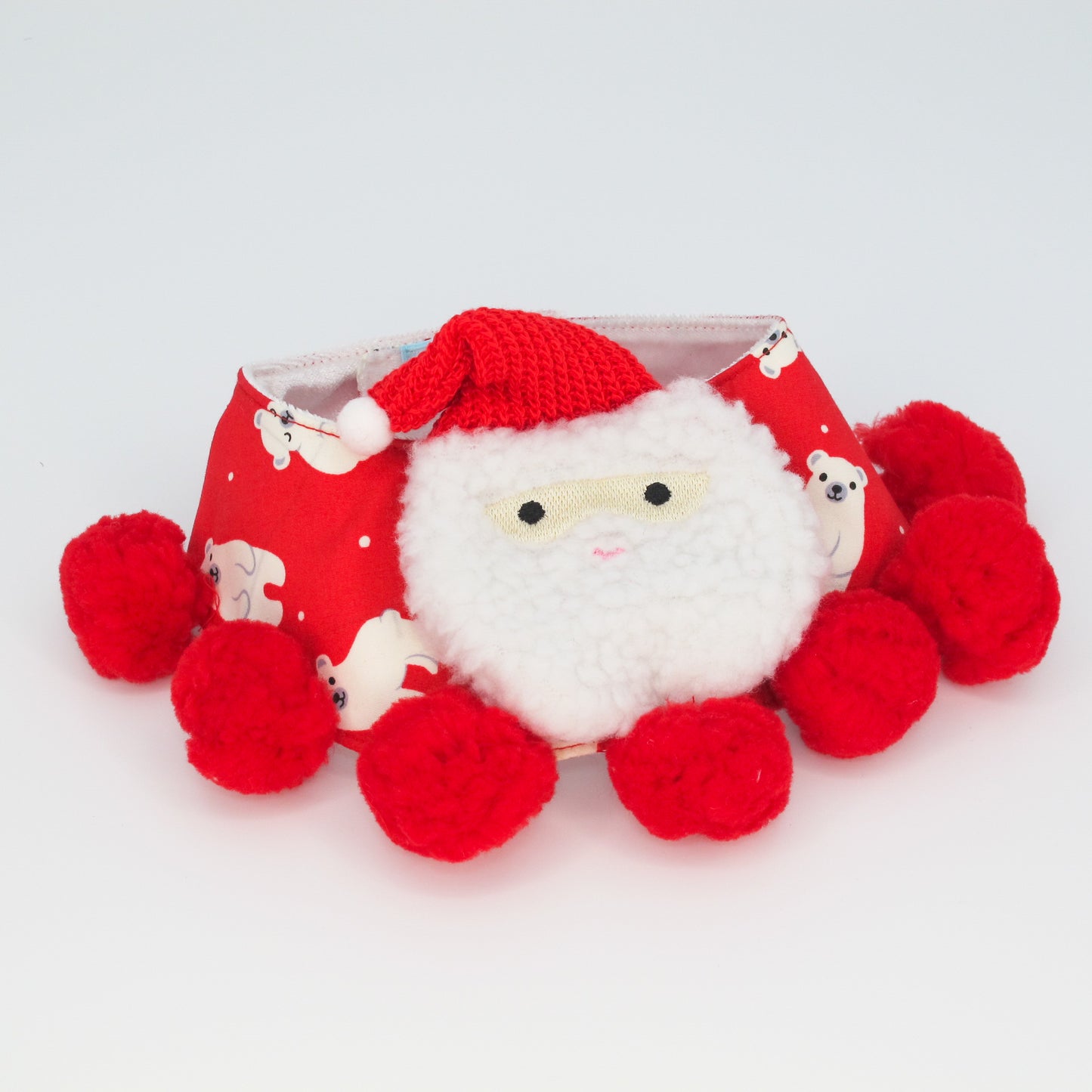 Cotton Tail ปลอกคอและผ้าคลุมไหล่ สัตว์เลี้ยง, หมา, แมว, สุนัข รุ่น PomPom X'mas