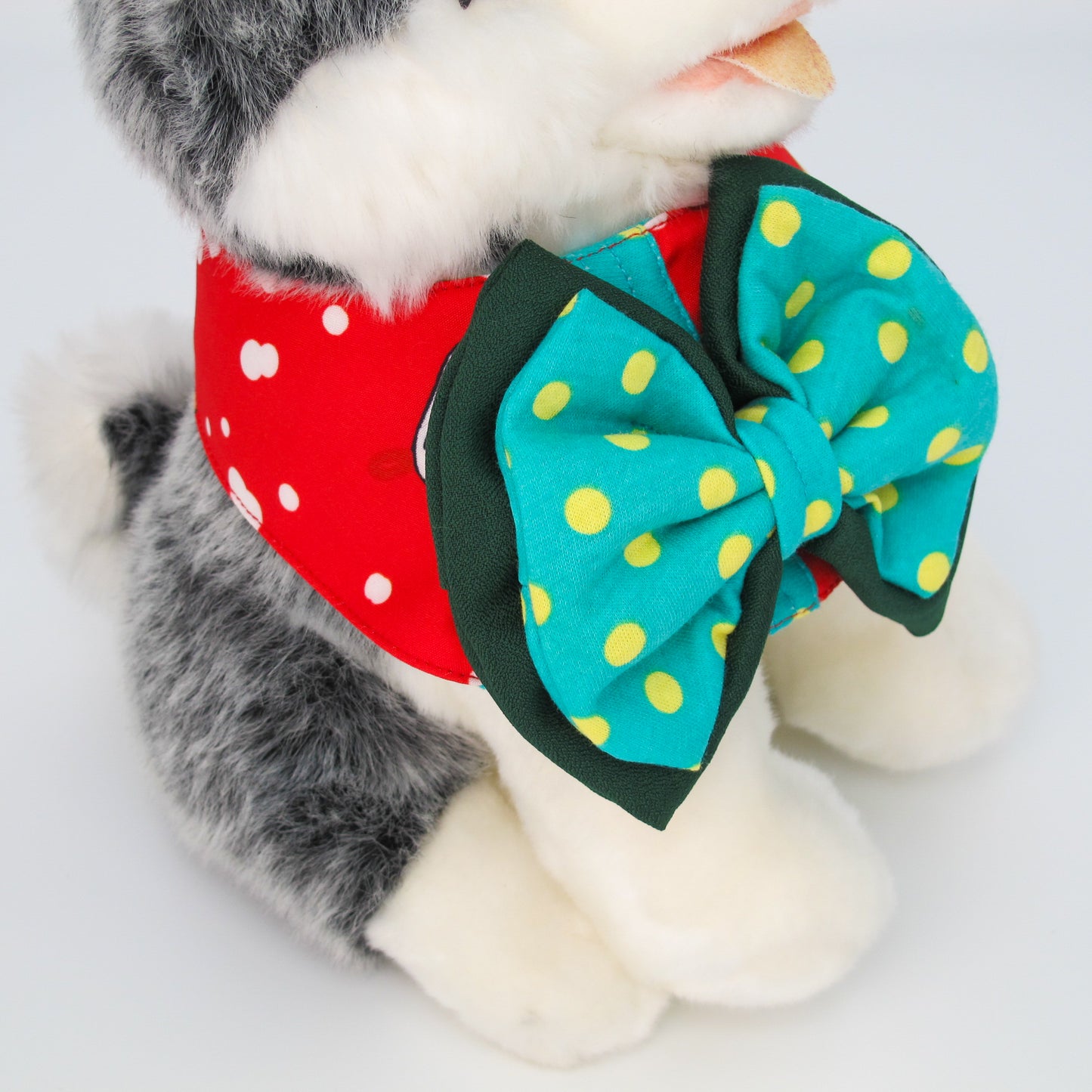 Cotton Tail ปลอกคอและผ้าคลุมไหล่ สัตว์เลี้ยง, หมา, แมว, สุนัข รุ่น Jolly Me
