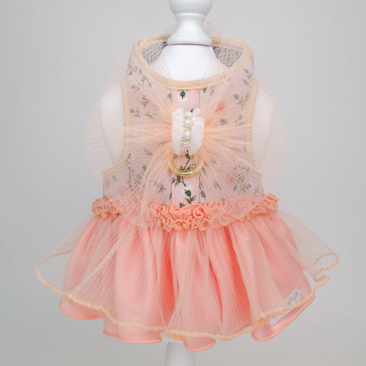 Glitter Pooch Harness ชุดรัดอก สายจูง เสื้อผ้า สุนัข, หมา, แมว, สัตว์เลี้ยง พร้อม สายจูง รุ่น GP0252