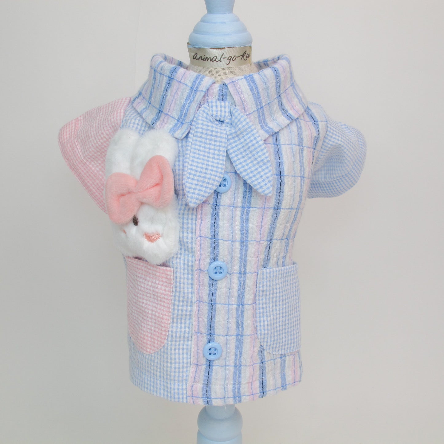 Animal-Go-Round เสื้อผ้าเครื่องแต่งกาย สัตว์เลี้ยง, หมา, แมว, สุนัข รุ่น Ruru Bunny-Shirt Boy